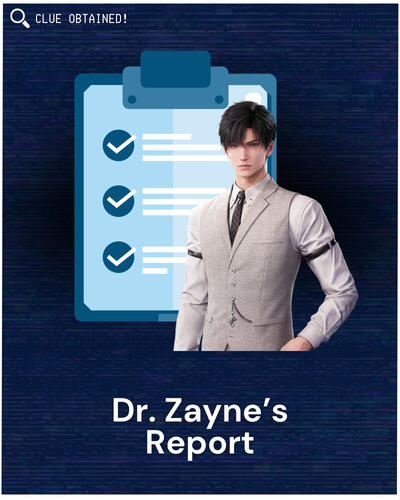 Dr. Zayne&#39;s Report
